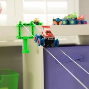 TRIX-TRUX Monster Truck That Flip, Climb and Zip - Line Powerful 4 Wheel Drive